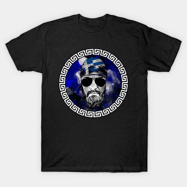 Greek Biker T-Shirt by GreekGeek